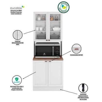 Imagem de Paneleiro Duplo Olivia 1 Nicho 4 Portas