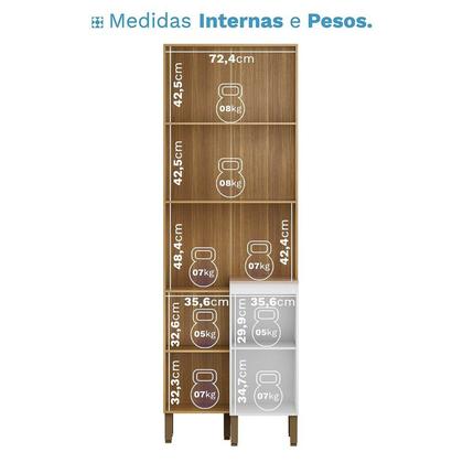 Imagem de Paneleiro Duplo para Cozinha 3 Portas Art Freijó / Ártico