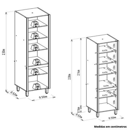 Imagem de Paneleiro em MDF 2 Portas Allure Linea Brasil
