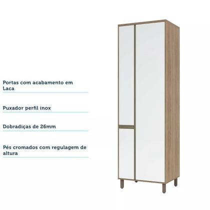 Imagem de Paneleiro Especial 70 cm 3 Portas de abrir 3 Prateleira com Despenseiro Mel Luciane Móveis