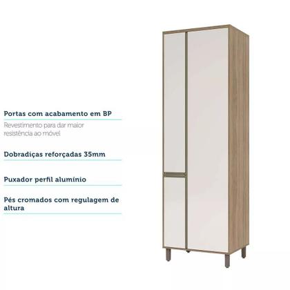 Imagem de Paneleiro Especial 70 cm 3 Portas de abrir 3 Prateleira com Despenseiro Mel Luciane Móveis