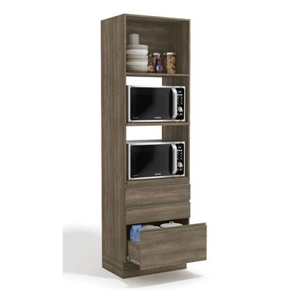 Imagem de Paneleiro Maxxi G750 com 1 Porta e 3 Gavetas Kappesberg Nogal