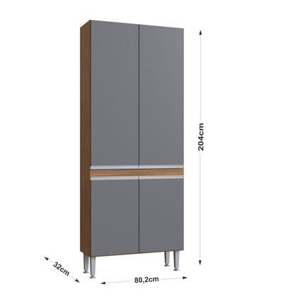 Imagem de Paneleiro Modulado 4 Portas 204cm X 80,2cm X 32cm Athena