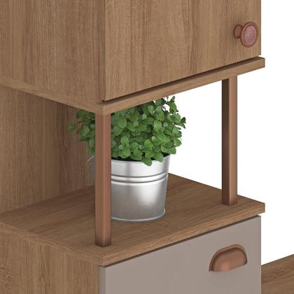 Imagem de Paneleiro Simples 2 Portas com Nicho 38cm Marti