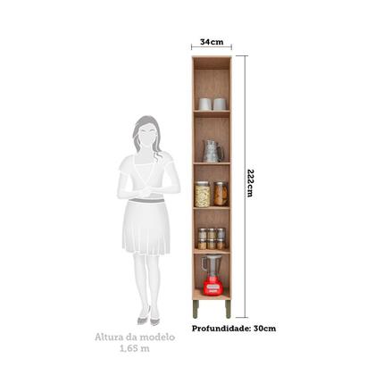 Imagem de Paneleiro Simples com 2 Portas 100% MDF Itália Espresso Móveis