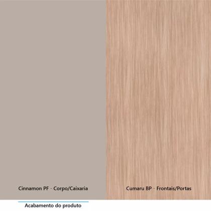 Imagem de Paneleiro Torre Quente 70cm 4 Portas com Espaço para Forno e Micro - ondas Stylo Luciane Móveis