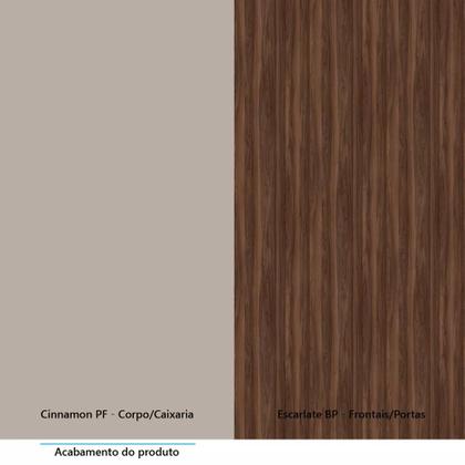 Imagem de Paneleiro Torre Quente 70cm 4 Portas com Espaço para Forno e Micro - ondas Stylo Luciane Móveis