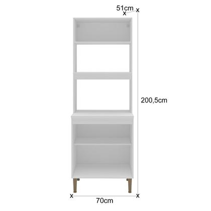 Imagem de Paneleiro Torre Quente 70cm com 3 Portas e 2 Nichos 2416 Yescasa Branco