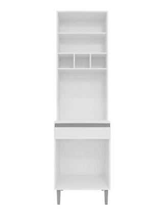 Imagem de Paneleiro Torre Quente Andréia 60cm Com 4 Portas 1 Gaveta Branco Ajl 