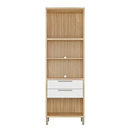 Imagem de Paneleiro Torre Quente com 2 Portas 2 Gavetas e Espaço Micro-ondas 100% MDF Vicenza Espresso Móveis