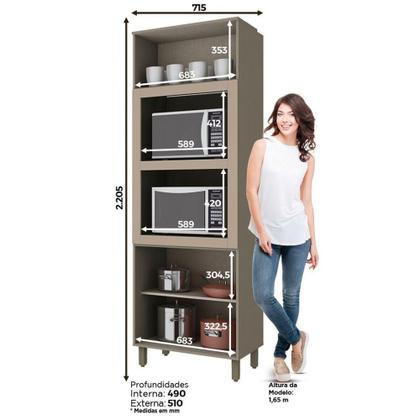 Imagem de Paneleiro Torre Quente Henn C69-35 3 Portas MDF