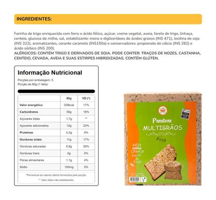 Imagem de Panetone Muiltigrãos New Flavor 400g - Vegano