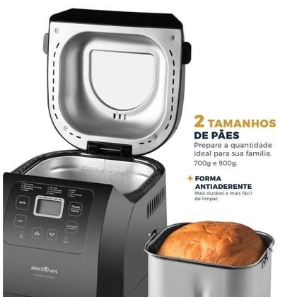 Imagem de Panificadora Britânia Digital 12 Programas 3L BPNE01 220V