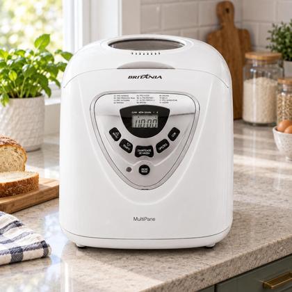 Imagem de Panificadora Multipane Branca Preta 127v Britania com Capacidade 1200g