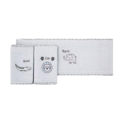 Imagem de Paninho De Boca Babete Papi Composê Bordado 03 Unidades 38x38cm