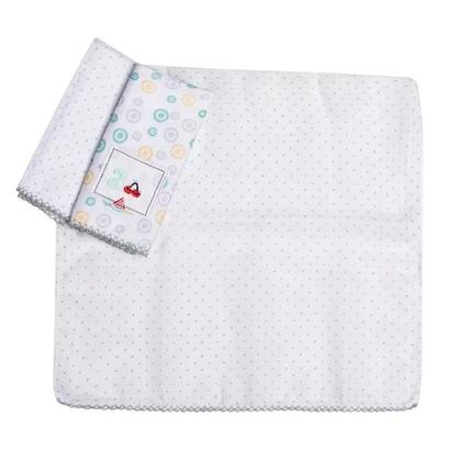 Imagem de Paninho De Boca Com Faixa Bordado 32cm X 32cm Com 3 Peças Papi Karinho