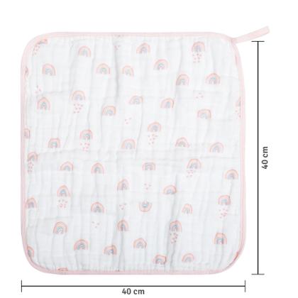 Imagem de PANINHOS DE BOCA BABETE SOFT 40x40cm C/PRENDENDOR DE CHUPETA - KIT C/2 UN ESTAMPADOS PARA BEBÊ- PAPI