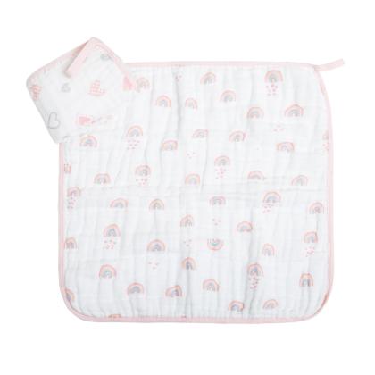 Imagem de PANINHOS DE BOCA BABETE SOFT 40x40cm C/PRENDENDOR DE CHUPETA - KIT C/2 UN ESTAMPADOS PARA BEBÊ- PAPI
