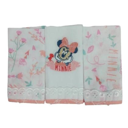 Imagem de Pano de Boca Babete Disney Baby Minnie Mickey Bordado