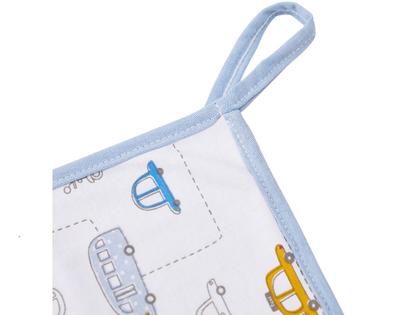 Imagem de Pano De Boca Bebê Babete Malha Dupla C/ Prendedor Chupeta 3U 100% Algodão Enxoval Menino Recém Nascido Maternidade