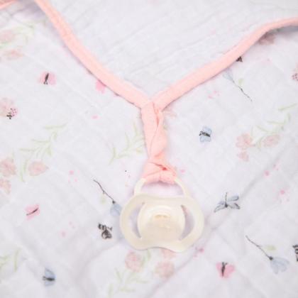 Imagem de Pano De Boca Papi Soft C/2 Feminino Rosa/Flores No Jardim 4658/2098
