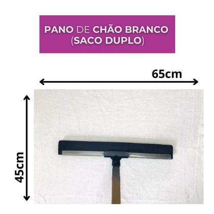 Imagem de Pano de Chão Alvejado Branco Kit 5 e 10 45x70cm Saco Duplo, Direto da Fábrica, Pano para Faxina da Casa e Limpeza do Carro, Excelente Qualidade