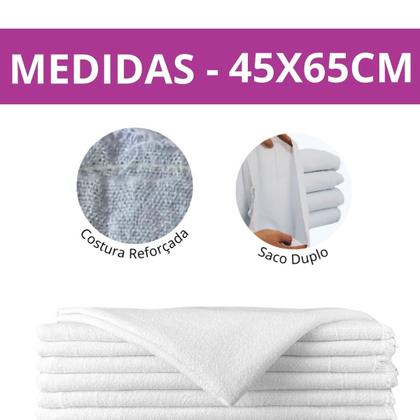 Imagem de Pano de Chão Alvejado Branco Kit 5 e 10 45x70cm Saco Duplo, Direto da Fábrica, Pano para Faxina da Casa e Limpeza do Carro, Excelente Qualidade