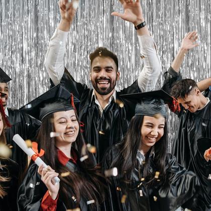 Imagem de Pano de fundo de cortina de alumínio, pacote com 5, decoração de festa com enfeites metálicos prateados