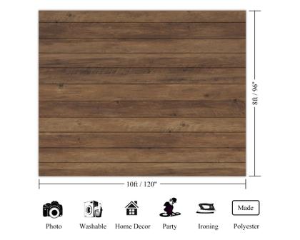 Imagem de Pano de fundo de madeira Duluxykl Brown Vintage Wood 120x96in