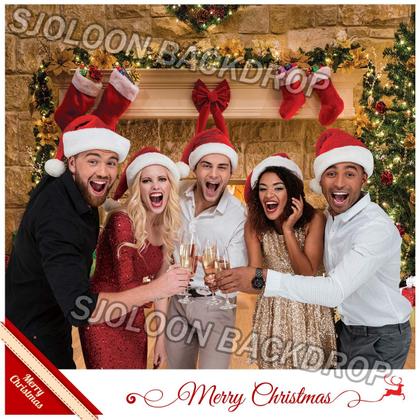 Imagem de Pano de fundo fotográfico SJOLOON Christmas 3x2,4m para estúdio fotográfico