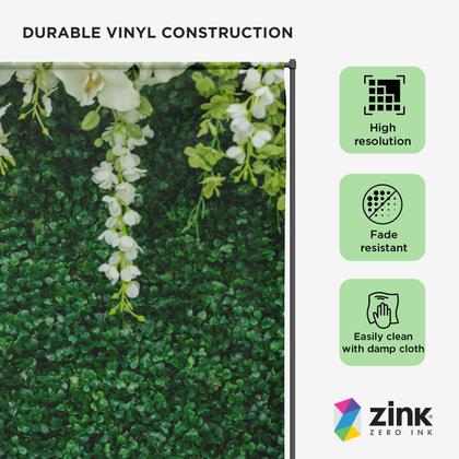 Imagem de Pano de fundo fotográfico Zink Leaves sem rugas 137 cm x 183 cm