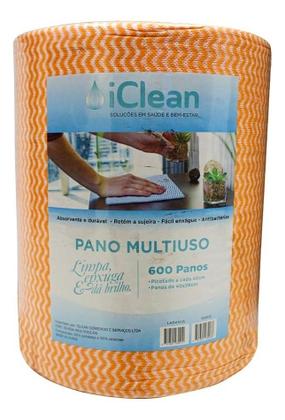 Imagem de Pano De Limpeza Multiuso Laranja 28cmx50cmx300m - 600 Panos