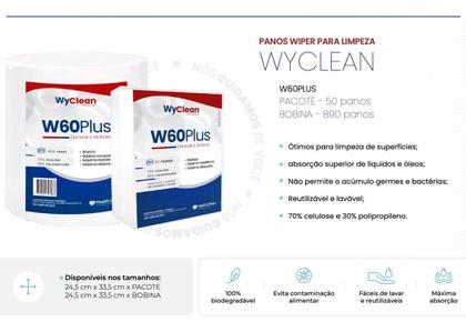 Imagem de Pano De Limpeza Wiper 28.4cm X 34.4cm - 50 Panos - Branco