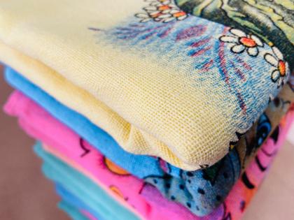 Imagem de Pano De Prato Atacado Color Estampado Kit Com 10 Peças