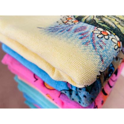 Imagem de Pano De Prato Atacado Color Estampado Kit Com 10 Peças