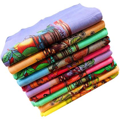 Imagem de Pano De Prato Atacado Color Grande Premium Kit Com 10 Peças