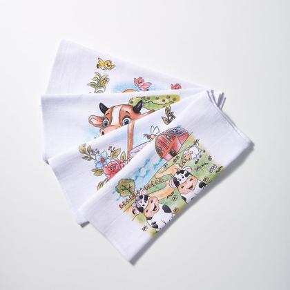 Imagem de Pano De Prato Atacado Estampado Sarja Premium Kit Com 10 Peças