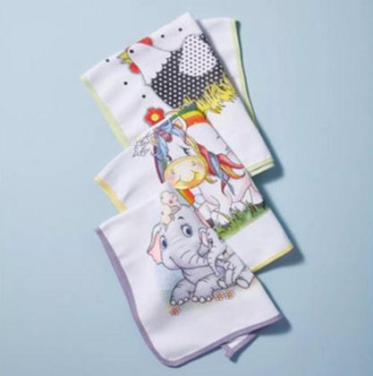 Imagem de Pano De Prato Atacado Vies Estampado Kit Com 10un