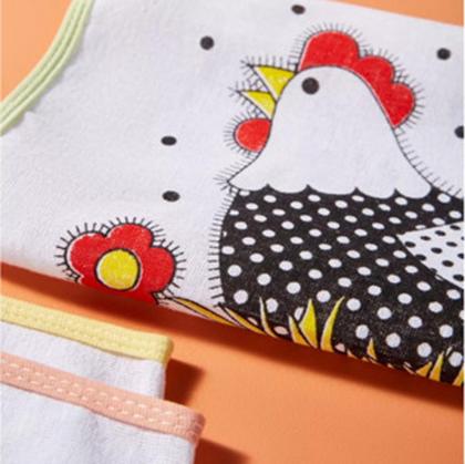 Imagem de Pano De Prato Atacado Vies Estampado Kit Com 10un