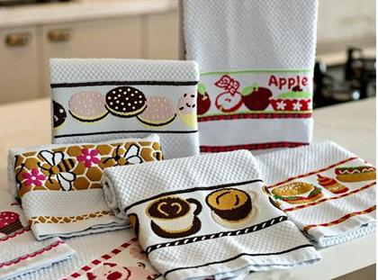 Imagem de Pano De Prato Atoalhado Felpudo 05 Unidades Copa Luxo Gourmet