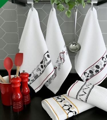 Imagem de Pano De Prato Atoalhado Felpudo 05 Unidades Copa Luxo Gourmet