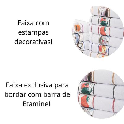 Imagem de Pano de Prato Atoalhado Felpudo - Kit com 10 unidades