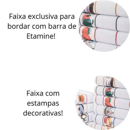 Imagem de Pano de Prato Atoalhado Felpudo - Kit com 10 unidades