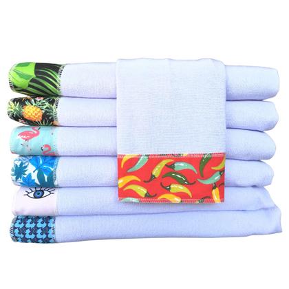 Imagem de Pano De Prato Barradinho Pé de Galinha Kit 10 Pçs