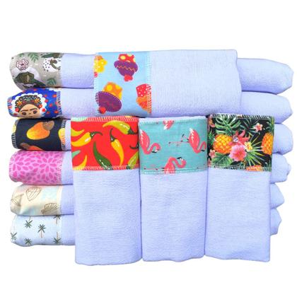 Imagem de Pano De Prato Barradinho Pé de Galinha Kit 10 Pçs