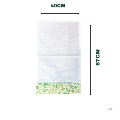 Imagem de Pano De Prato Barrado Tricoline Estampa sortidas Kit C/ 10