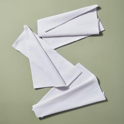 Imagem de Pano De Prato Branco Bainha Atacado O Legitimo Kit Com 10 Peças