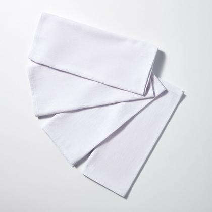 Imagem de Pano De Prato Branco Bainha Atacado O Legitimo Kit Com 10 Peças