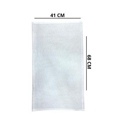 Imagem de Pano De Prato Branco Sem Estampa 100% Algodão Kit C/ 10 Un.