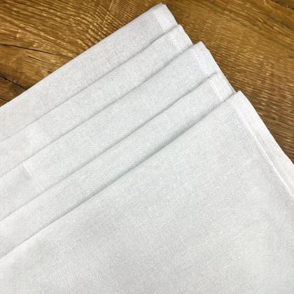 Imagem de Pano De Prato Branco Sem Estampa 100% Algodão Kit C/ 10 Un.